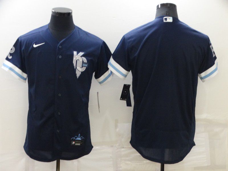 Men Kansas City Royals Blank Blue City Edition Elite Nike 2022 MLB Jersey